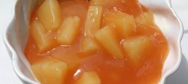 Кисло-сладкий соус с ананасами