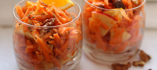 Сладкий салат из моркови