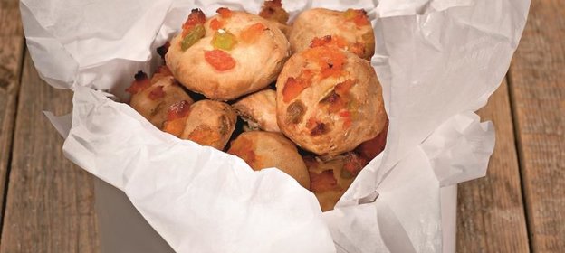 Печенье с цукатами и орехами