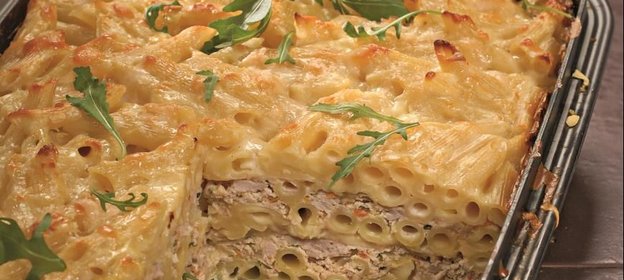 Макаронная запеканка с мясом