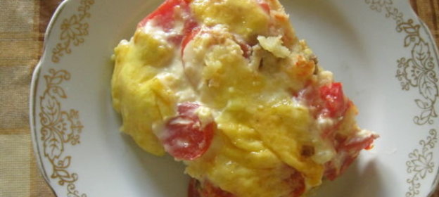 Картофельная запеканка с грибами постная