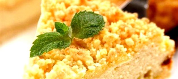 Быстрая творожная запеканка из сливочной крошки