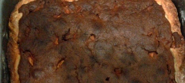 Яблочно-шоколадный пирог