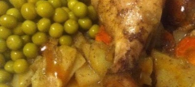 Куриные ножки и гарнир