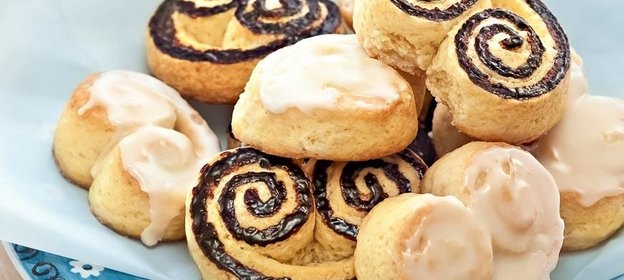 Берлинское печенье с лимонной и шоколадной глазурью