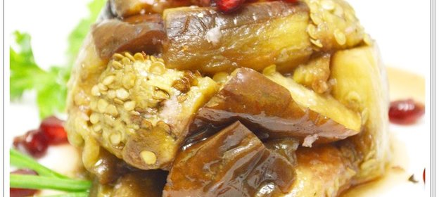 Салат из баклажанов с гранатом