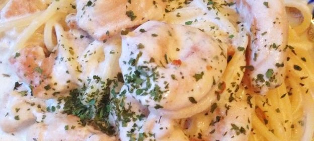 Спагетти с куриной грудкой