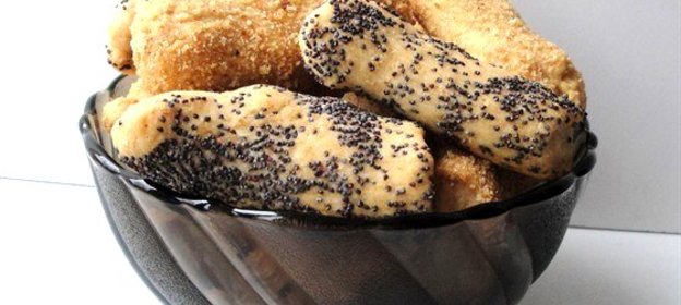 Чесночное печенье с соевым соусом