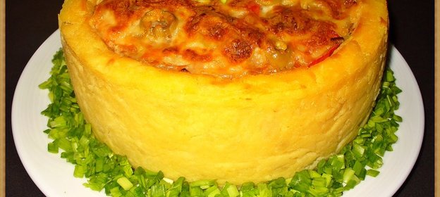 Картофельная запеканка с семгой «Новое амплуА для любимого блюдА»