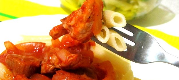 Макароны с поджаркой