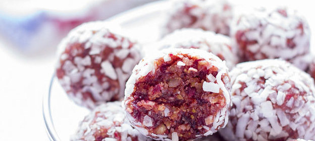 Малиновые энергетические шарики