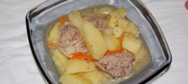 Картофель с мясом по-домашнему или картофельный соус