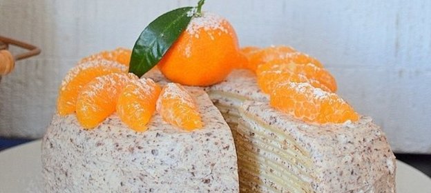 Блинный торт с шоколадом