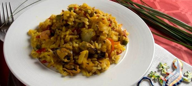 Паэлья с морепродуктами