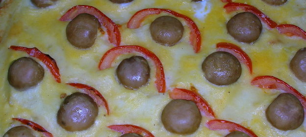 Запеканка картофельная с солеными (или маринованными) опятами ( 1001 рецепт)