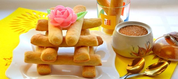 Творожное печенье Соленые палочки