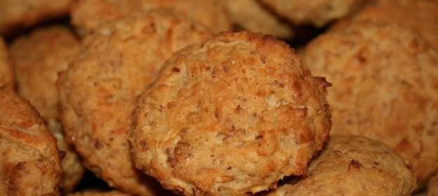 Овсяное печенье с яблоком и творогом