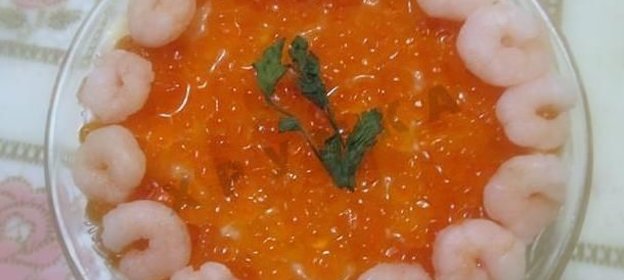 Салат Креветки под шубой