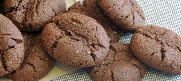 Шоколадно-кофейное овсяное печенье