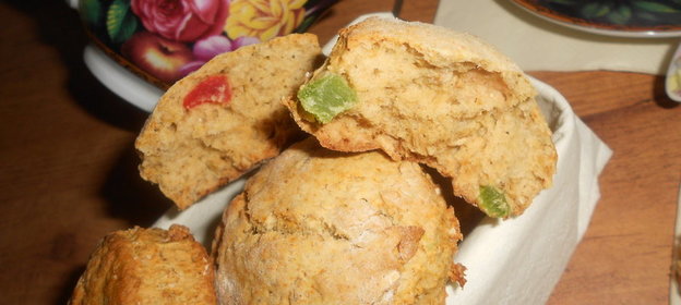 Овсяное печенье с цукатами