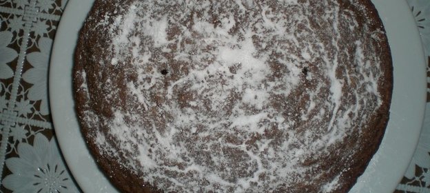 шоколадно-банановый кекс