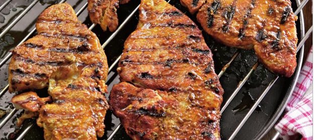 Стейки из индейки на сковороде