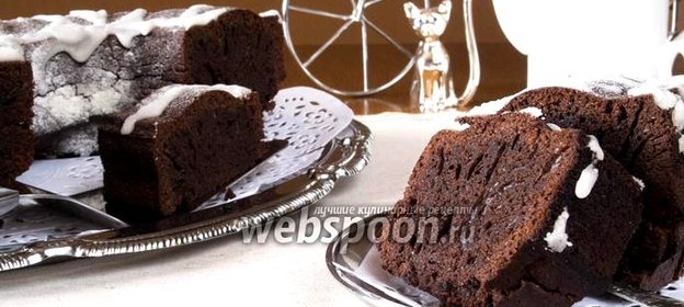 Шоколадный кекс с корицей