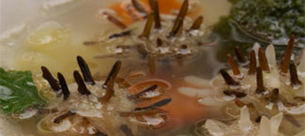 Куриные пупки на меду