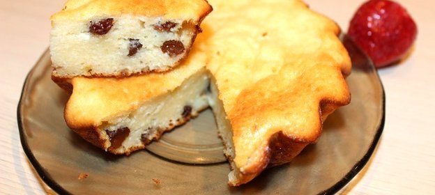 Творожная запеканка с изюмом в духовке