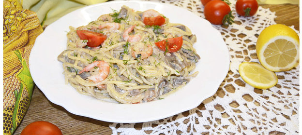 Спагетти с соусом «А-морэ»