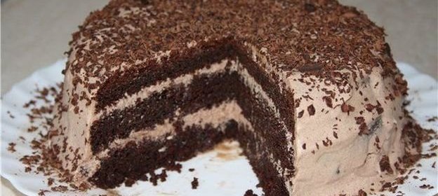 Творожный торт с шоколадом