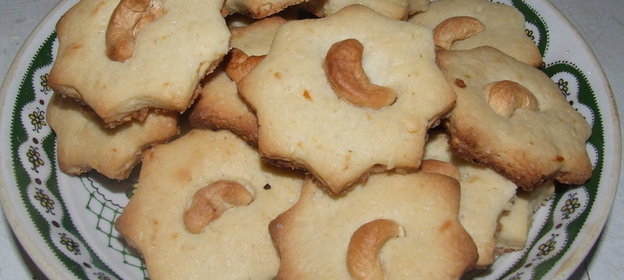 Лимонное печенье с орехами кешью