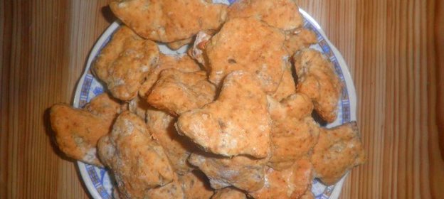 Солёное сырное печенье с орехами