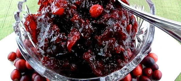 Клюквенный соус с инжиром