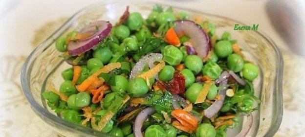 Салат из зеленого горошка