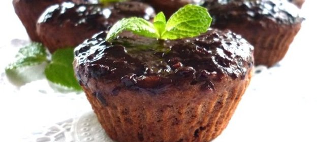 Шоколадные кексы с конфитюром без яиц и масла!(заходите,угощайтесь!)