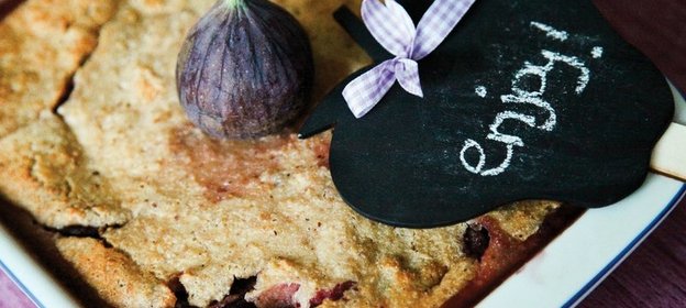 Хлебная запеканка с инжиром