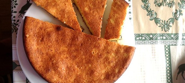 Ванильная творожная запеканка со сметаной