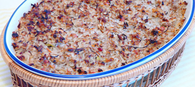 Запеканка из мясного фарша и квашеной капусты