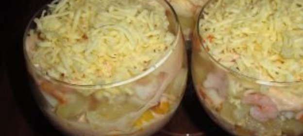 Салат-коктейль «Фламинго»