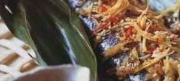 Десерт из клюквы и апельсина