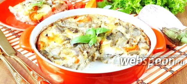 Запеканка из баклажанов с цветной капустой