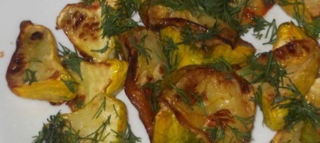 Патиссоны жареные