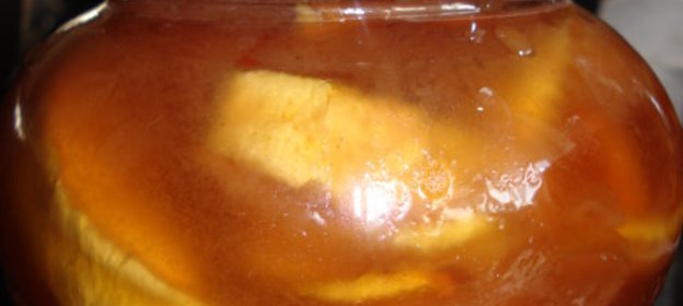 Варенье Янтарное - яблочное в карамели с белым шоколадом