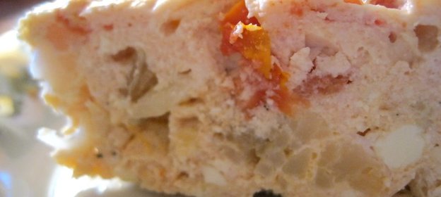 Куриная запеканка с овощами и творогом