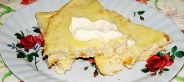 Творожная запеканка с тыквой и творогом