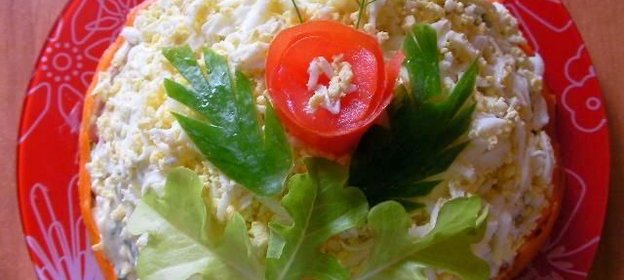 Салат с корейской морковкой