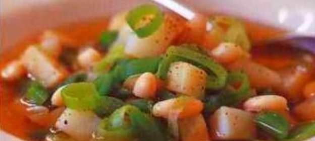 Бульон с рисовыми клецками