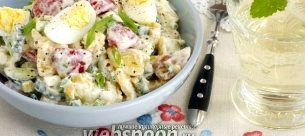 Летний салат с кукурузой