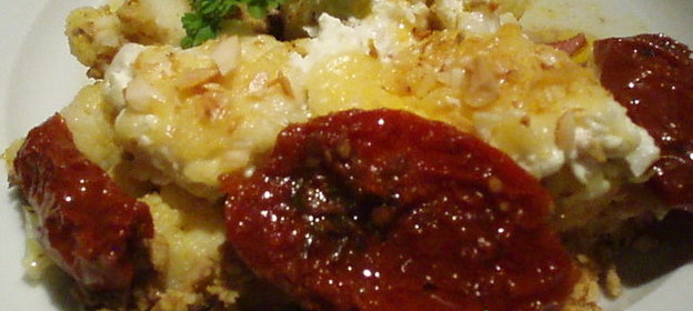 Запеканка из цветной капусты с фаршем